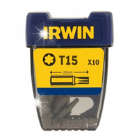 GROT, BIT, KOŃCÓWKA TYPU TORX 1/4' 25MM 10 SZT. T15 - I-10504352
