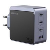 Ładowarka UGREEN Nexode Air 100W 4xUSB-C GaN Szybkie Ładowanie Szara
