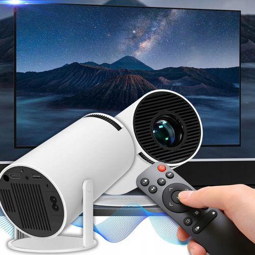 PROJEKTOR HY300 PRO 2025 WERSJA 4K WIFI PRZENOŚNY SMART ANDROID TV RZUTNIK na Arena.pl