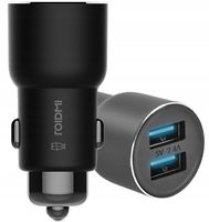 ROIDMI 3S Transmiter FM BLUETOOTH MOIJETU Ładowarka 2x USB czarny