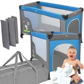 ŁÓŻECZKO TURYSTYCZNE Z KOŁAMI SKŁADANE DOSTAWNE  MATERAC KOJEC POKROWIEC