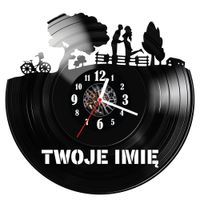 Zegar ścienny z płyty winylowej Miłość z imieniem 1898.14