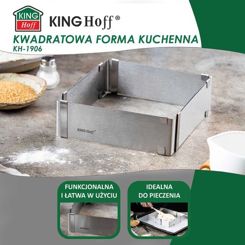 forma regulowana rant do ciast tortów kinghoff kh-1906 kwadratowa na Arena.pl