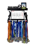 Wieszak na medale PIŁKA NOŻNA z kalendarzem i ramką na zdjęcie imię  384.1