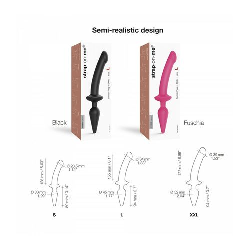 Dildo Strap-on-me Czarny na Arena.pl