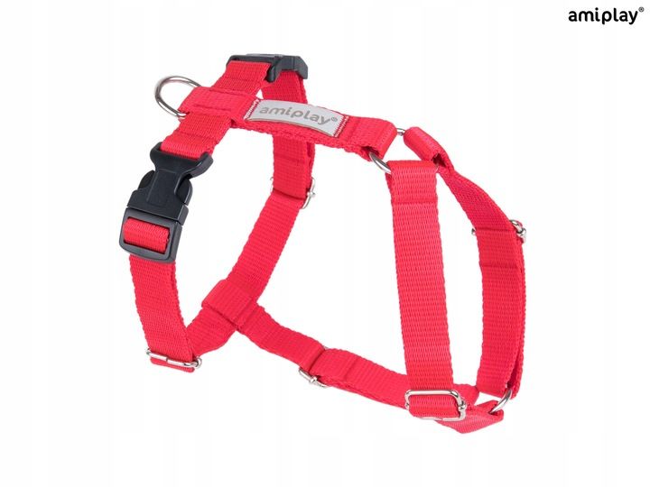 amiplay Szelki regulowane Guard Samba M Czerwone zdjęcie 2