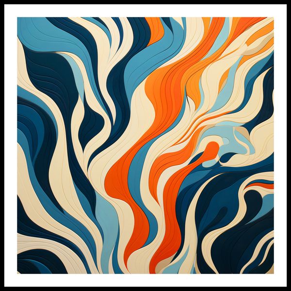 Plakat 60x60cm Oceaniczne Fale zdjęcie 3