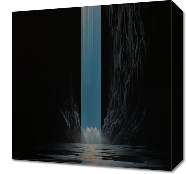 Obraz 40x40cm Wodospad Światła zdjęcie 1