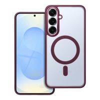 Futerał MATTE MAG COVER kompatybilny z MagSafe do SAMSUNG S25 PLUS czerwony