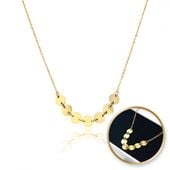 naszyjnik stal chirurgiczna złoty nst1027