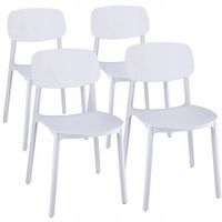 4 x Krzesło LARA białe