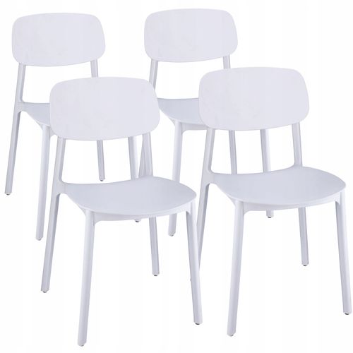 4 x Krzesło LARA białe na Arena.pl