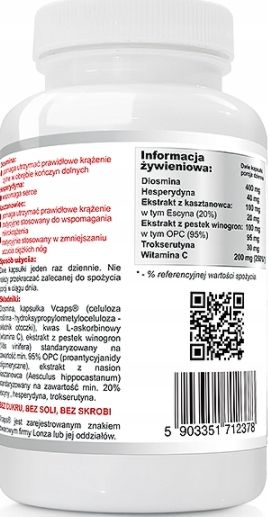 WISH Na krążenie 60 kaps. diosmina kasztanowiec zdjęcie 2