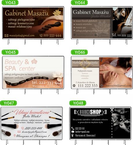 BANER REKLAMOWY 100x50cm STUDIO URODY projekt w cenie różne wzory na Arena.pl