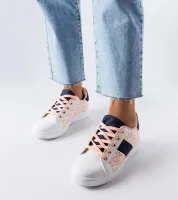 Białe sneakersy z kolorowymi wstawkami Kessla 39