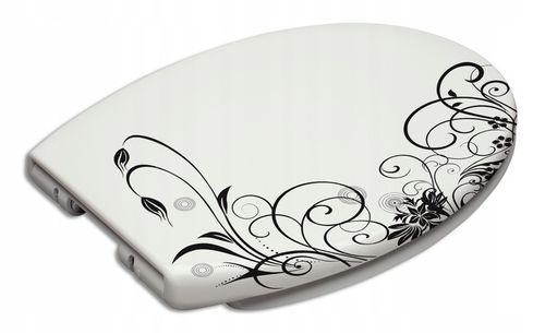 ESTIVA DESKA WC SEDESOWA WOLNOOPADAJĄCA TWARDY DUROPLAST NADRUK GRAFITOWY na Arena.pl