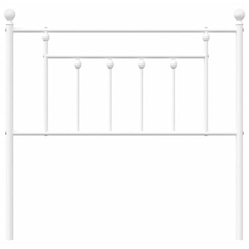 Metalowe wezgłowie, białe, 90 cm na Arena.pl