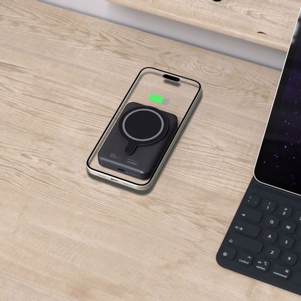 MAGNETYCZNY POWER-BANK NA MAGSAFE 10000MAH 15W USB-C DO IPHONE 12 13 14 15 zdjęcie 6