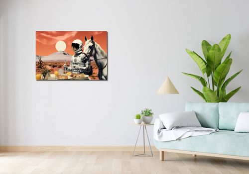 Obraz 90x60cm Obiad na Marsie na Arena.pl