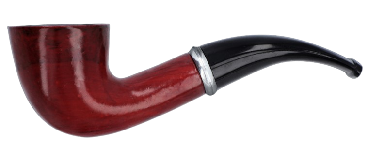 Fajka Drewniana z Drzewa Kauczukowego w Zamszowym Etui Długość 14cm Gentelo zdjęcie 1