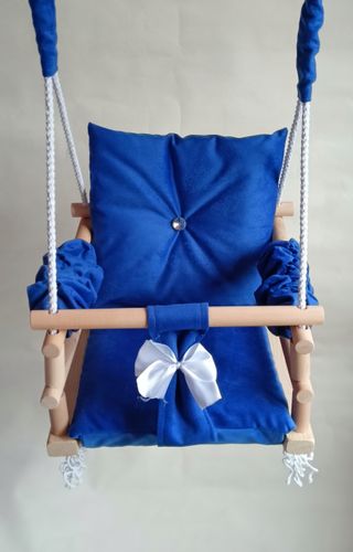 Huśtawka 3w1 dzieci NIEBIESKI ogród prezent pokój na Arena.pl