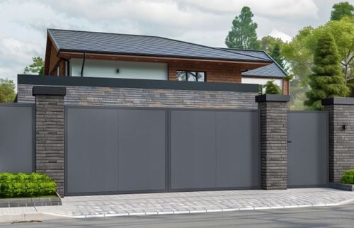 Przęsło ogrodzeniowe pełne 200x120 RAL 7016 na Arena.pl