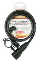 Blokada rowerowa 8mm x 100cm - kluczyk