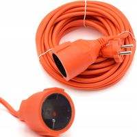 Przedłużacz ogrodowy budowlany elektryczny 10 m 1 gniazdo GEKO