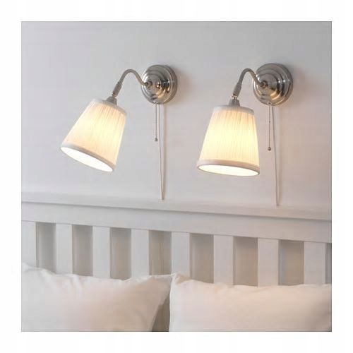 IKEA ARSTID lampa ścienna niklowano biały na Arena.pl