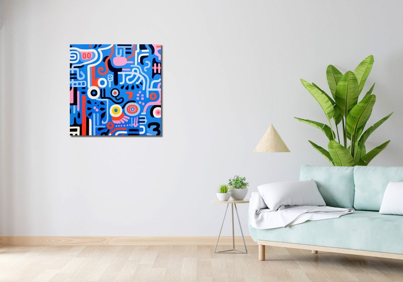 Obraz 70x70cm Rytmiczne Echo zdjęcie 2