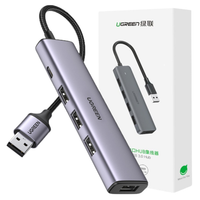 ugreen rozdzielacz hub usb - 4x usb 3.0 szary (cm473 20805)