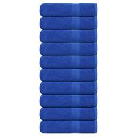Ręczniki do rąk, 10 szt., niebieskie, 50x100 cm, bawełna 100%