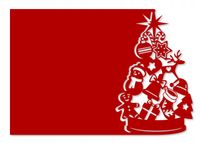 R12 Podkładka serwetka ażur dekoracja święta BOŻE NARODZENIE choinka 30x44