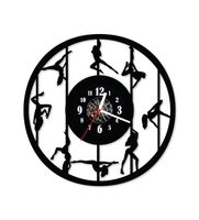 Zegar ścienny z płyty winylowej Pole dance 33.7