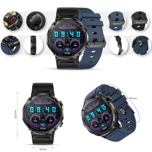 Smartwatch Gravity GT21-5 + Granatowy Pasek Silikonowy na Arena.pl