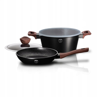 BH-6782 - Garnek i patelnia 24 cm Berlinger Haus Ebony Rosewood Collection