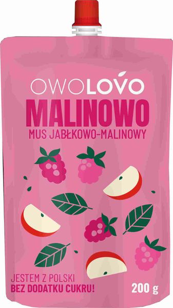 OWOLOVO Mus Malinowo 200g zdjęcie 1