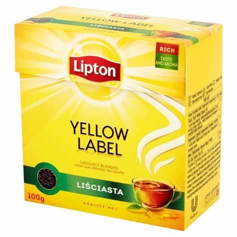 LIPTON Yellow Liść 100g 12 SZTUK zdjęcie 1