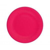 talerzyki papierowe magenta 18 cm 6 szt