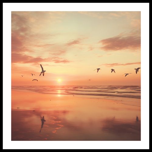 Plakat 70x70cm Spokojna Przystań na Arena.pl