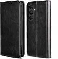 Etui SKÓRZANE portfel na MAGNES do SAMSUNG GALAXY A25 5G szkło ochronne