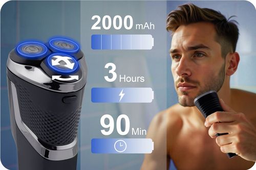 Maszynka do golenia golarka do brody zarostu 3 ostrza czarna Berdsen na Arena.pl