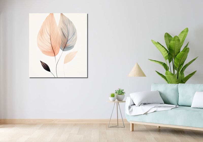 Obraz 90x100cm Liściasty Taniec zdjęcie 2