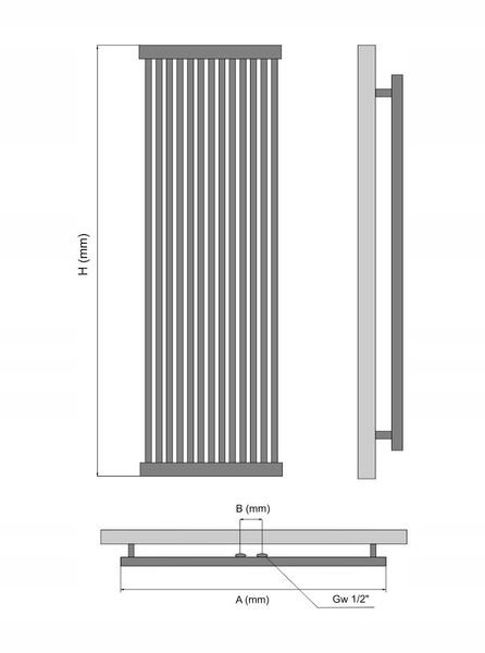 Grzejnik dekoracyjny RADIATOR 100x61 QUARTZ 2 zdjęcie 2