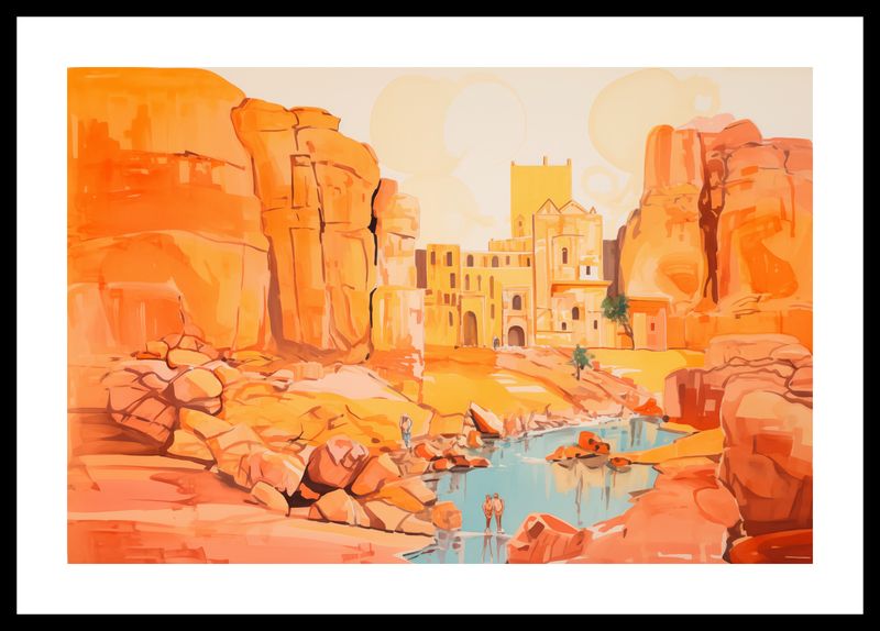 Plakat 45x30cm Ruiny pod Słońcem zdjęcie 3