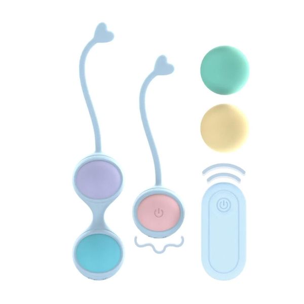 Vibrating And 5 Weight Interchangeable Kegel Kit With Remote Control - zdjęcie 1