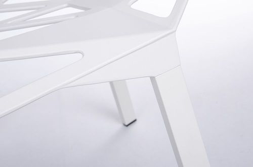 Krzesło SPLIT PREMIUM białe - aluminium, nogi białe na Arena.pl
