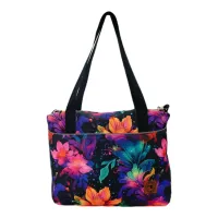 Torbo Plecak Damski 2w1 - Purpurowy Ogród