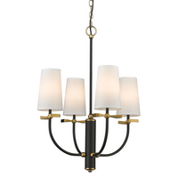 Lampa wisząca z kloszami Bow P04183BK Cosmolight czarna biała