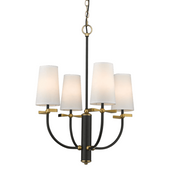 Lampa wisząca z kloszami Bow P04183BK Cosmolight czarna biała